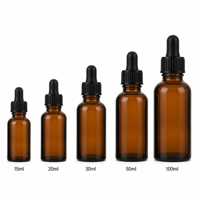 Bao bì mỹ phẩm chai tinh dầu tinh dầu Amber Glass Drop Bottle