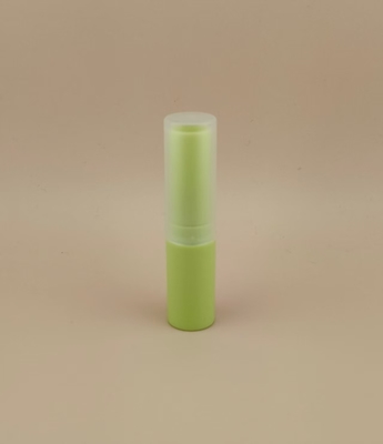 Bao bì son dưỡng môi nhỏ màu xanh lá cây với nắp gân trong suốt cho son môi