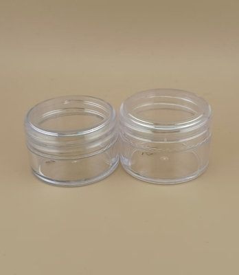 Hũ kem nhựa trong suốt nhỏ có chứng nhận với nắp vặn cho nhu cầu chăm sóc da
