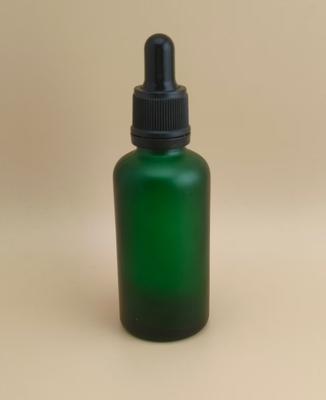 Delicate Design Clear Dark Green Dropper Bottle for Essence