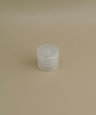 Nắp nhựa tròn trong suốt nhỏ có gân cho chai mỹ phẩm