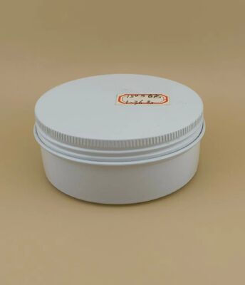 Vỏ nhôm bạc trắng với nắp vít cho mỹ phẩm
